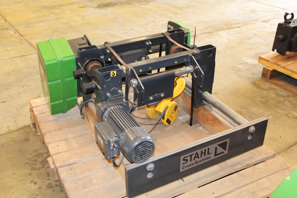 FOR SALE: Stahl Crane Systems 2 Ton Capacity (4,000 lbs.) Electric Wire Rope Hoist 